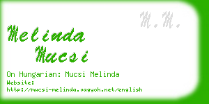 melinda mucsi business card
